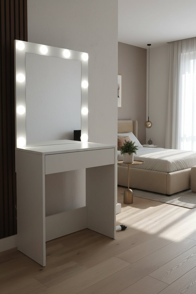 Sto za šminkanje sa LED ogledalom 70x155x40